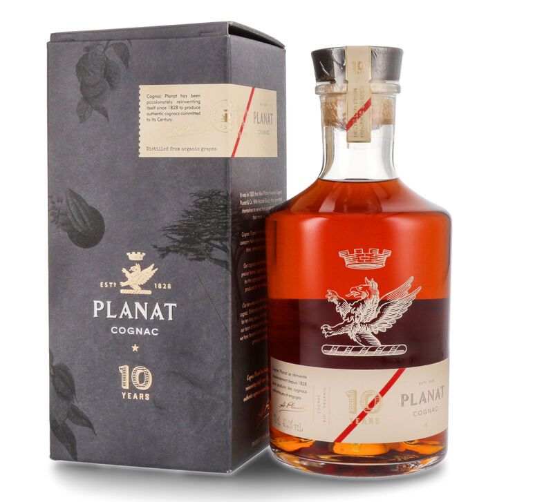 Planat Organic 10 YO Cognac 40% vol. 0,70l Planat Organic 10 YO Cognac 40% vol. 0,70l