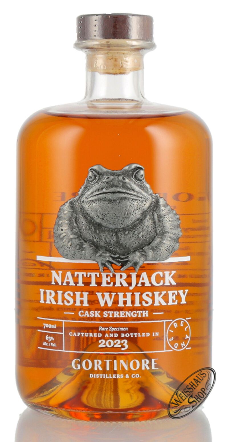 Natterjack Cask Strength Irish Whiskey 63% vol. 0,70l
