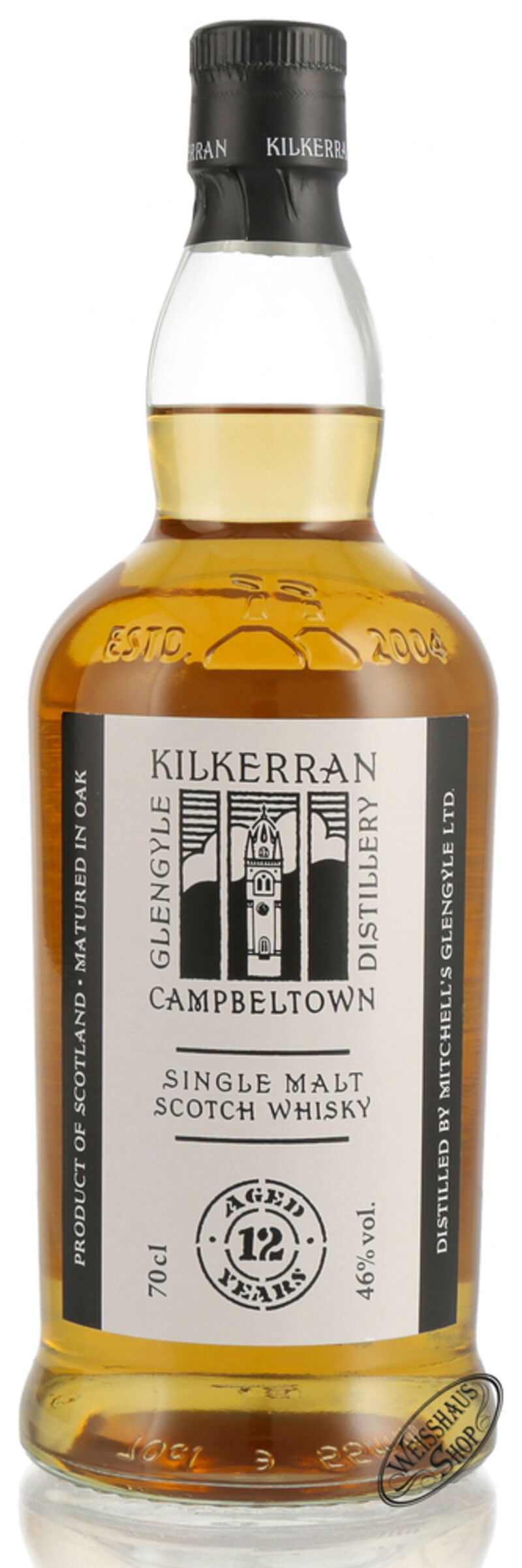 Kilkerran 12 YO Single Malt Whisky 46% vol. 0,70l Kilkerran 12 YO Single Malt Whisky 46% vol. 0,70l