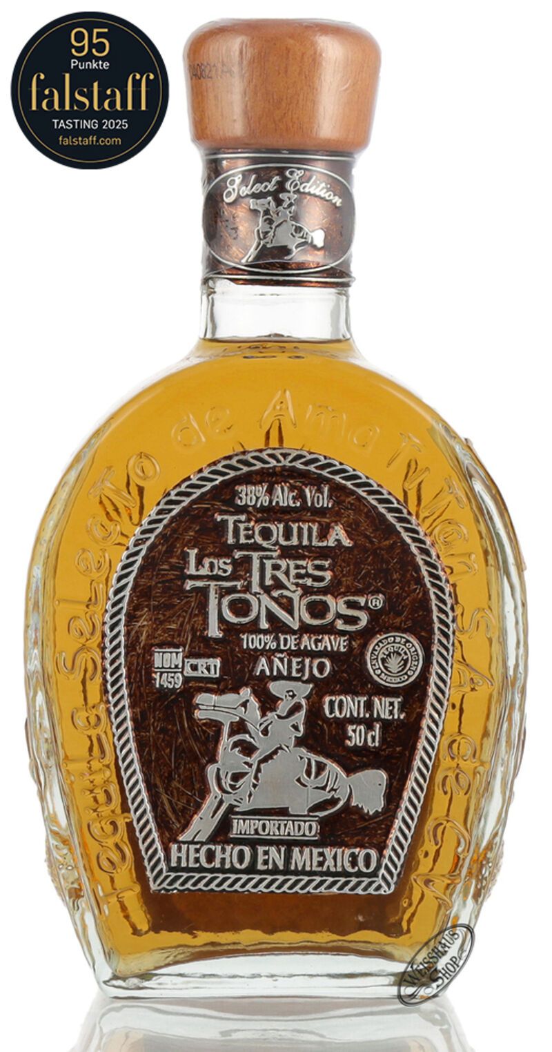 Los Tres Tonos Tequila Anejo 38% vol. 0,50l