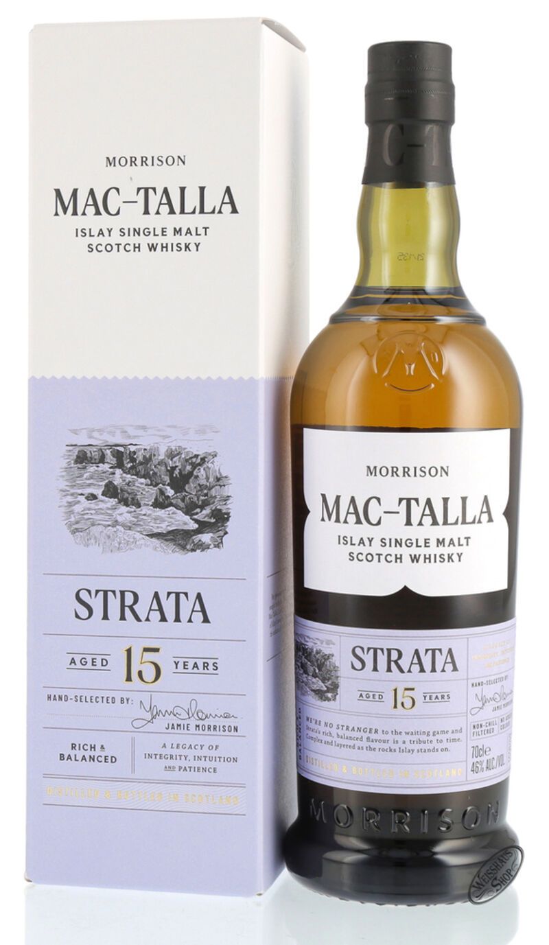 Mac-Talla Strata 15 YO Single Malt Whisky 46% vol. 0,70l Mac-Talla Strata 15 YO Single Malt Whisky 46% vol. 0,70l