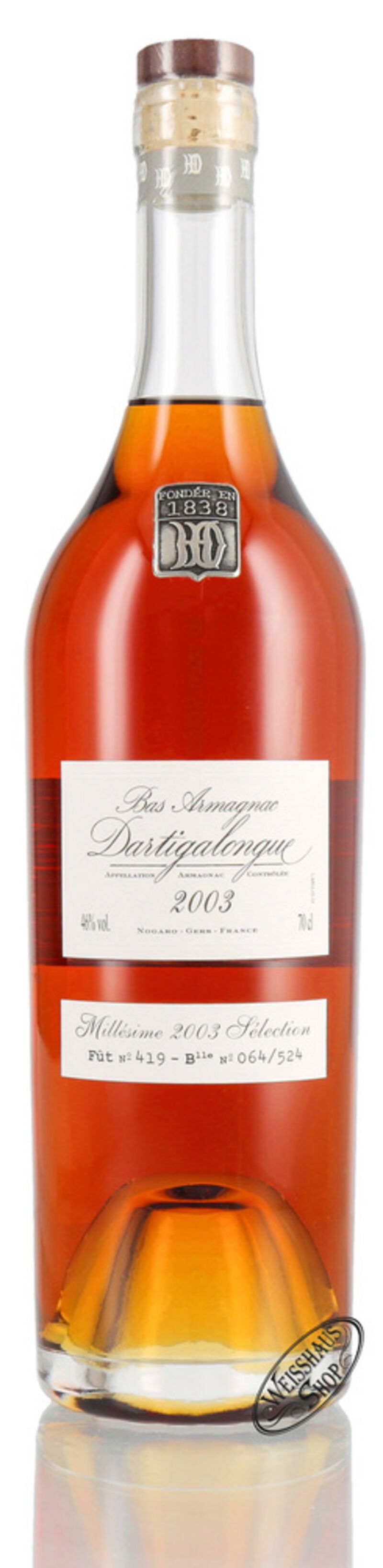 Dartigalongue Exceptional Casks Vintage 2003 Armagnac 46% vol. 0,70l