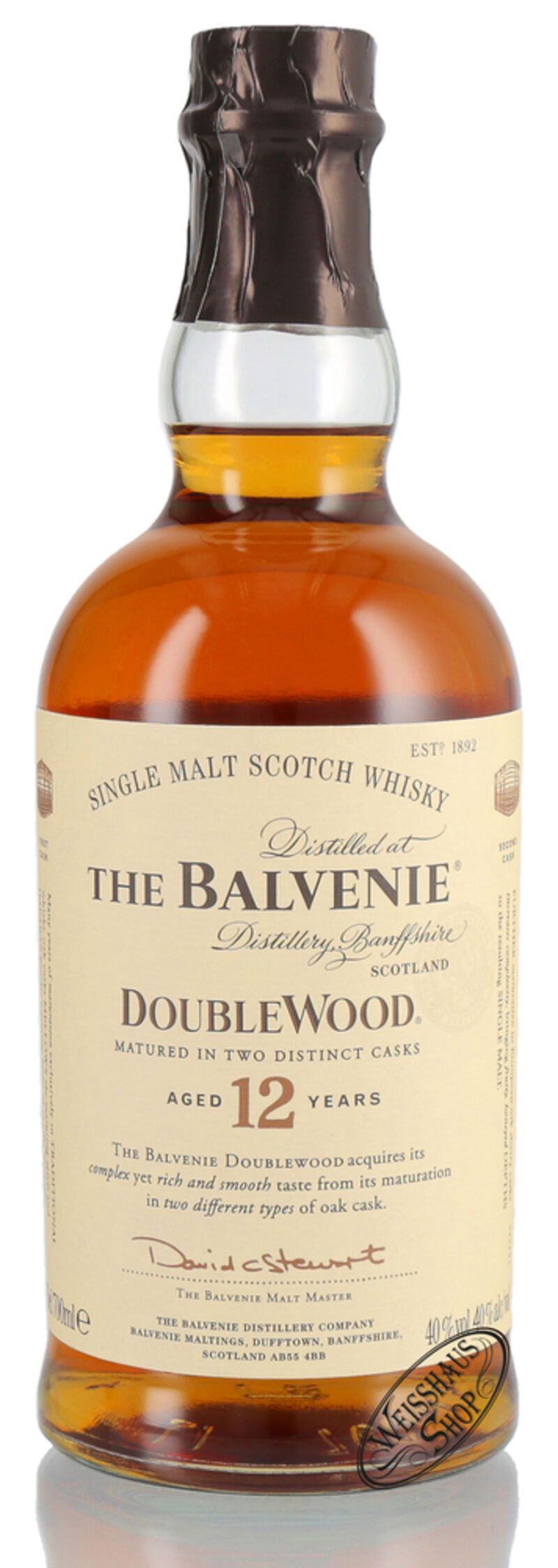 The Balvenie 12 YO Double Wood Single Malt Whisky 40% vol. 0,70l B-Ware