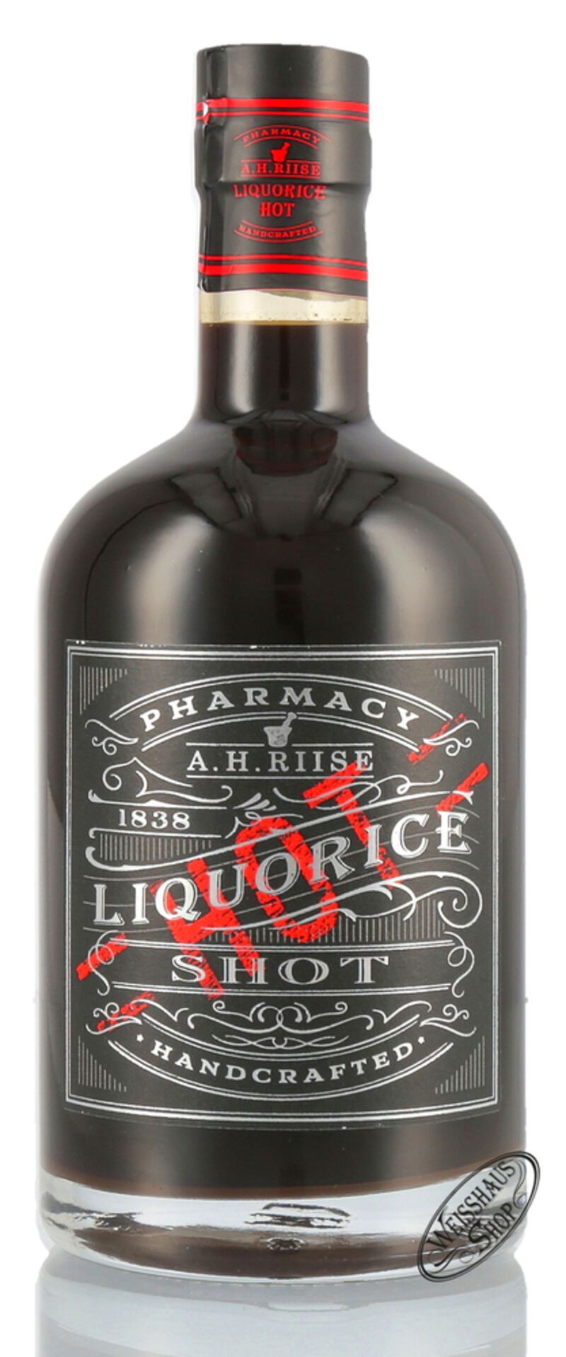 A.H. Riise Pharmacy Hot Shot Likör 18% vol. 0,70l A.H. Riise Pharmacy Hot Shot Likör 18% vol. 0,70l