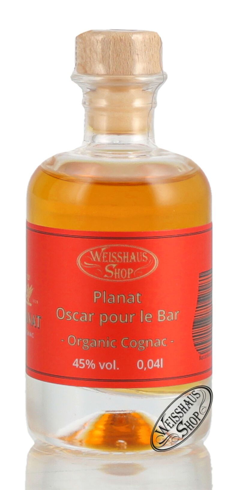 Planat Organic Oscar pour le Bar Cognac 45% vol. 0,04l Weisshaus Sample Planat Organic Oscar pour le Bar Cognac 45% vol. 0,04l Weisshaus Sample