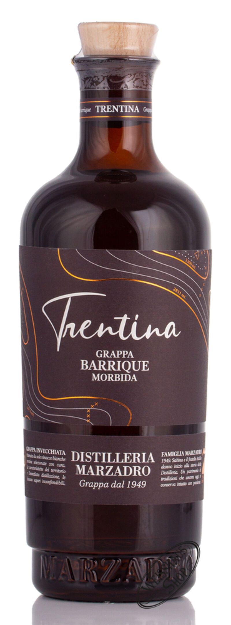 Marzadro Grappa La Trentina Morbida Barrique 41% vol. 0,70l