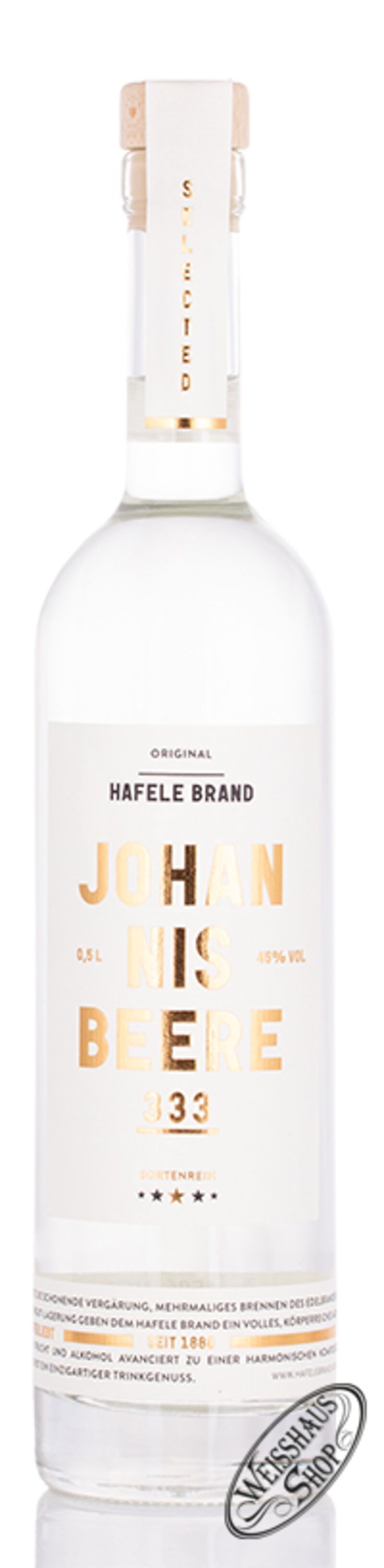 Prinz Hafele 333 Johannisbeer Brand 45% vol. 0,50l B-Ware