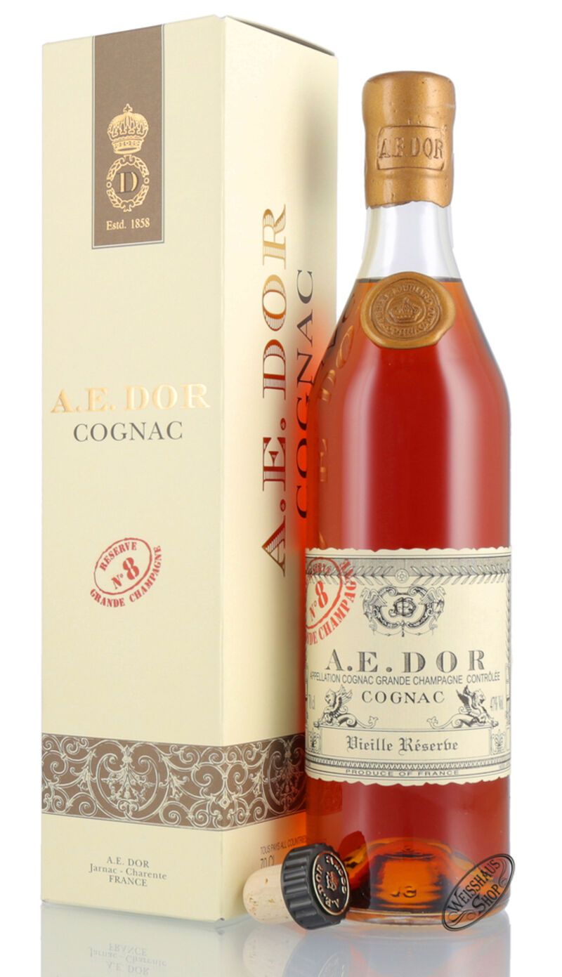 A.E. Dor Cognac Vieille Reserve No. 8 47% vol. 0,70l A.E. Dor Cognac Vieille Reserve No. 8 47% vol. 0,70l