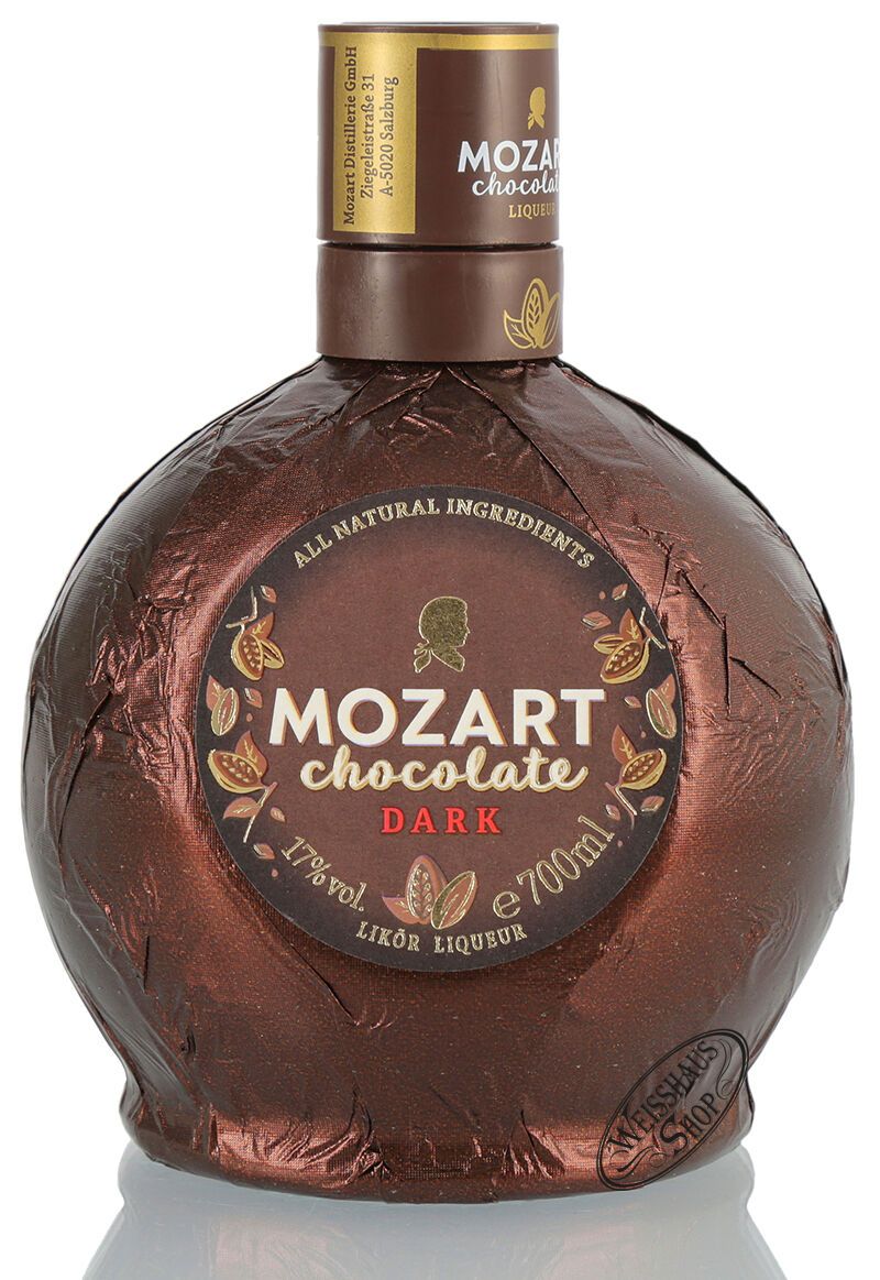 Mozart Dark Chocolate Cream Likör 17% vol. 0,70l Mozart Dark Chocolate Cream Likör 17% vol. 0,70l