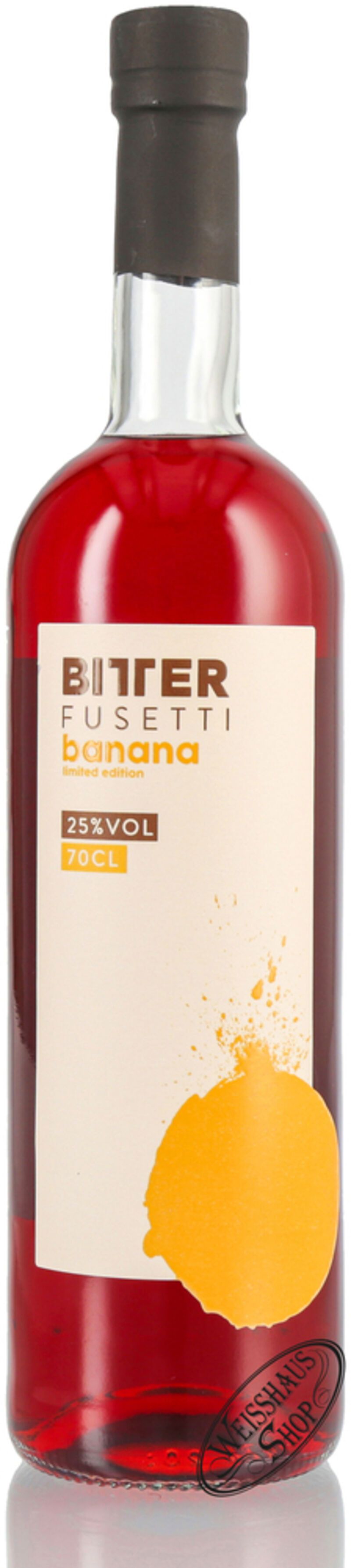 Bitter Fusetti Banana Limited Edition 25% vol. 0,70l Bitter Fusetti Banana Limited Edition 25% vol. 0,70l