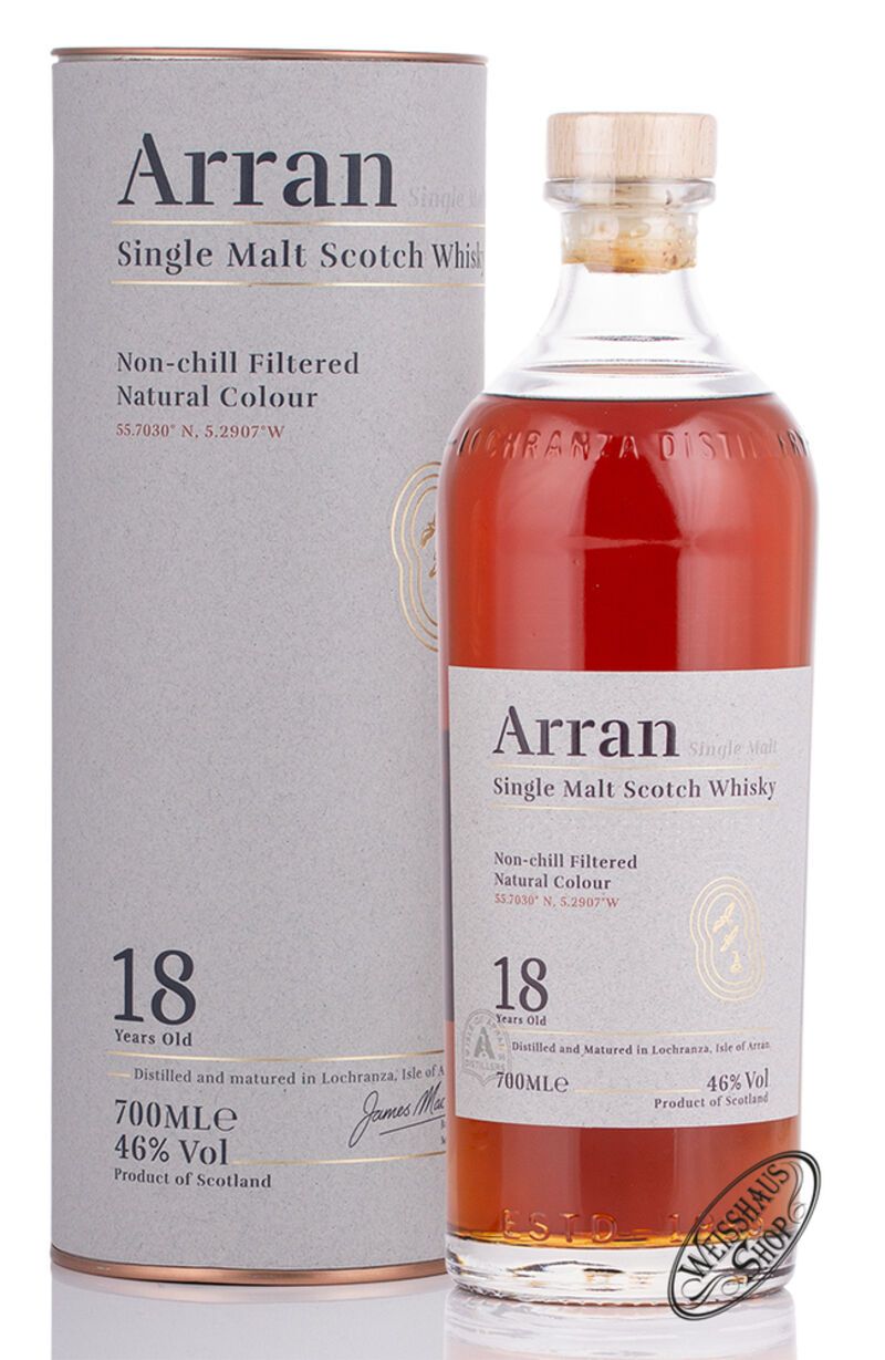 The Arran 18 YO Whisky 46% vol. 0,70l