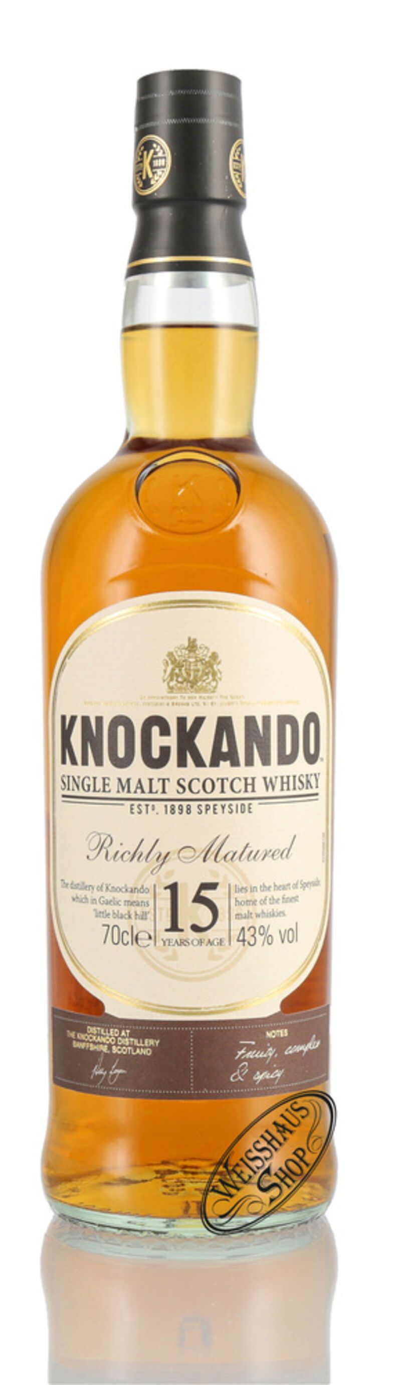 Knockando 15 YO Single Malt Whisky 43% vol. 0,70l