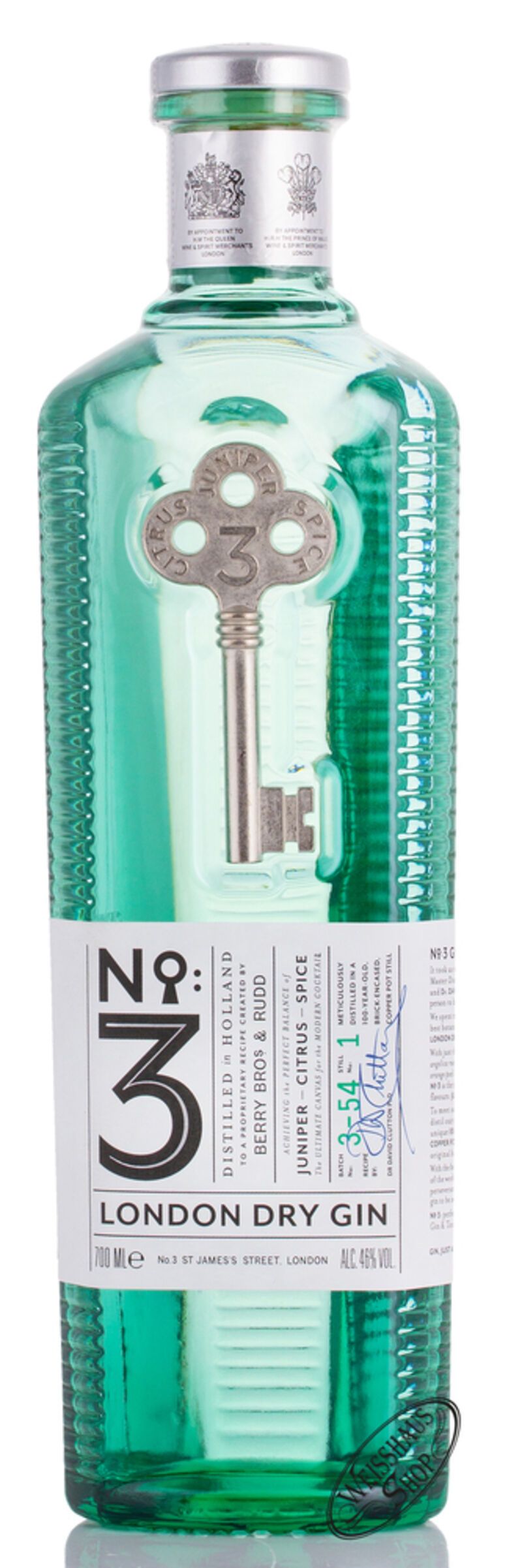 No. 3 London Dry Gin 46% vol. 0,70l