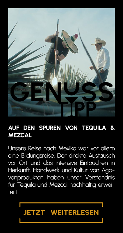 Genuss Tipp Banner für Tequila und Mezcal