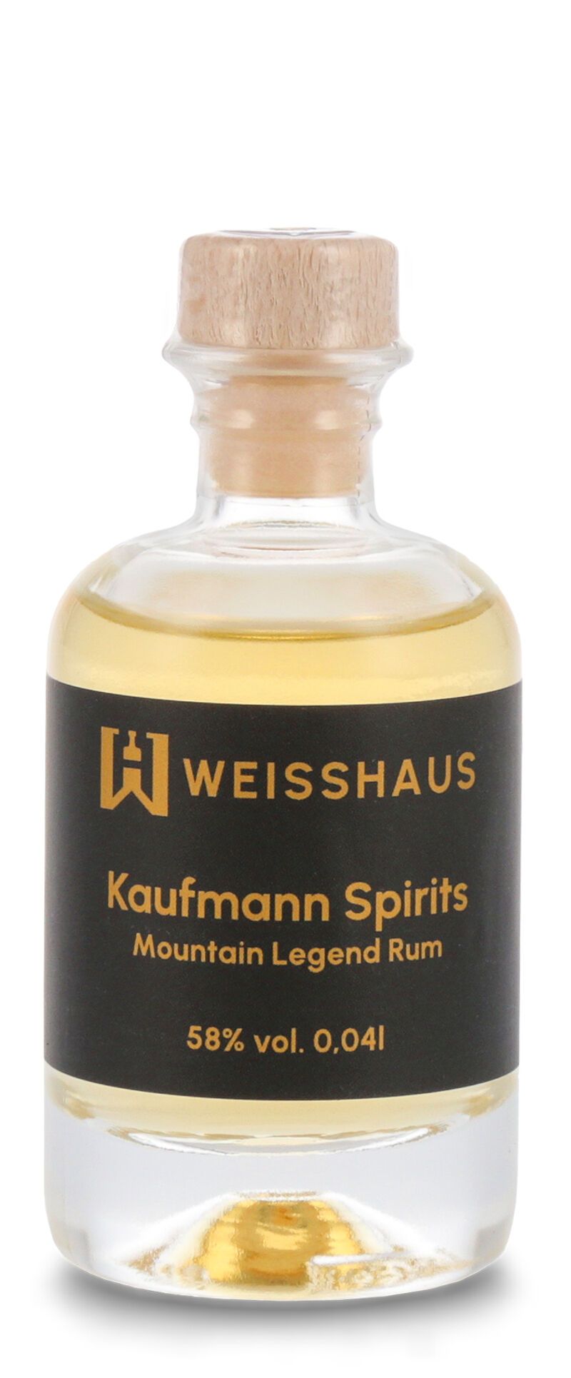 Kaufmann Spirits Mountain Legend Rum 58% vol. 0,04l Weisshaus Samples