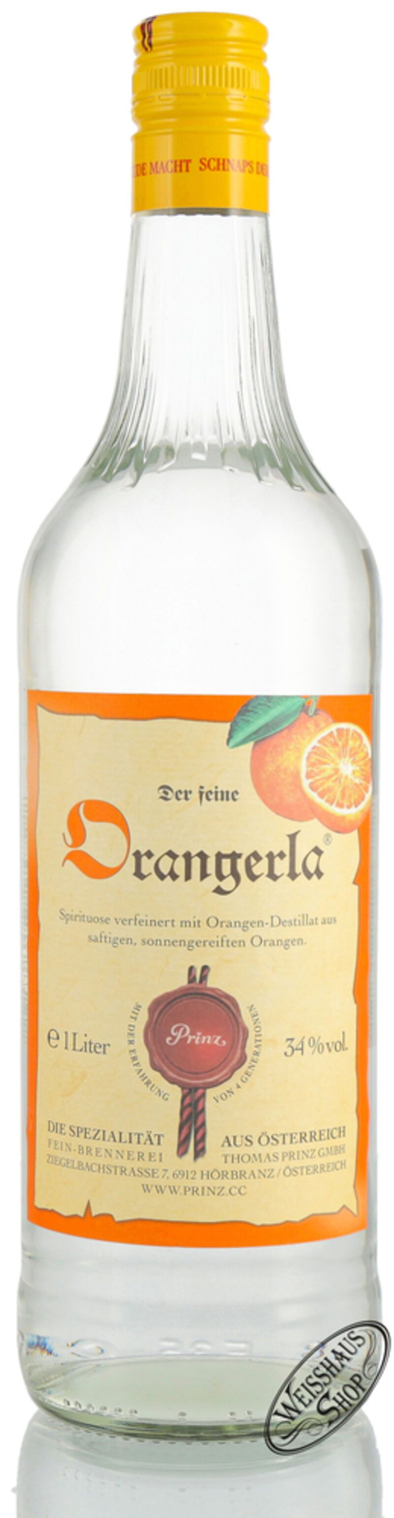Prinz Orangerla 34% vol. 1,0l Prinz Orangerla 34% vol. 1,0l