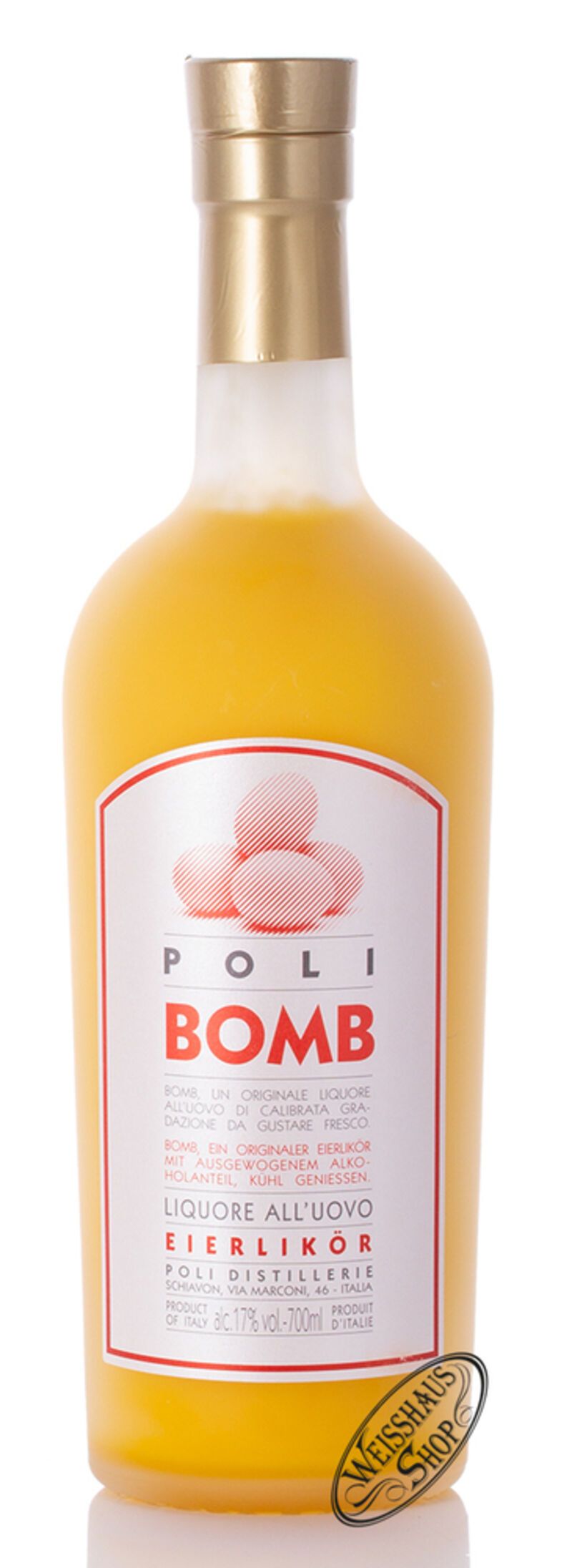 Poli Bomb Eierlikör 17% vol. 0,70l Poli Bomb Eierlikör 17% vol. 0,70l