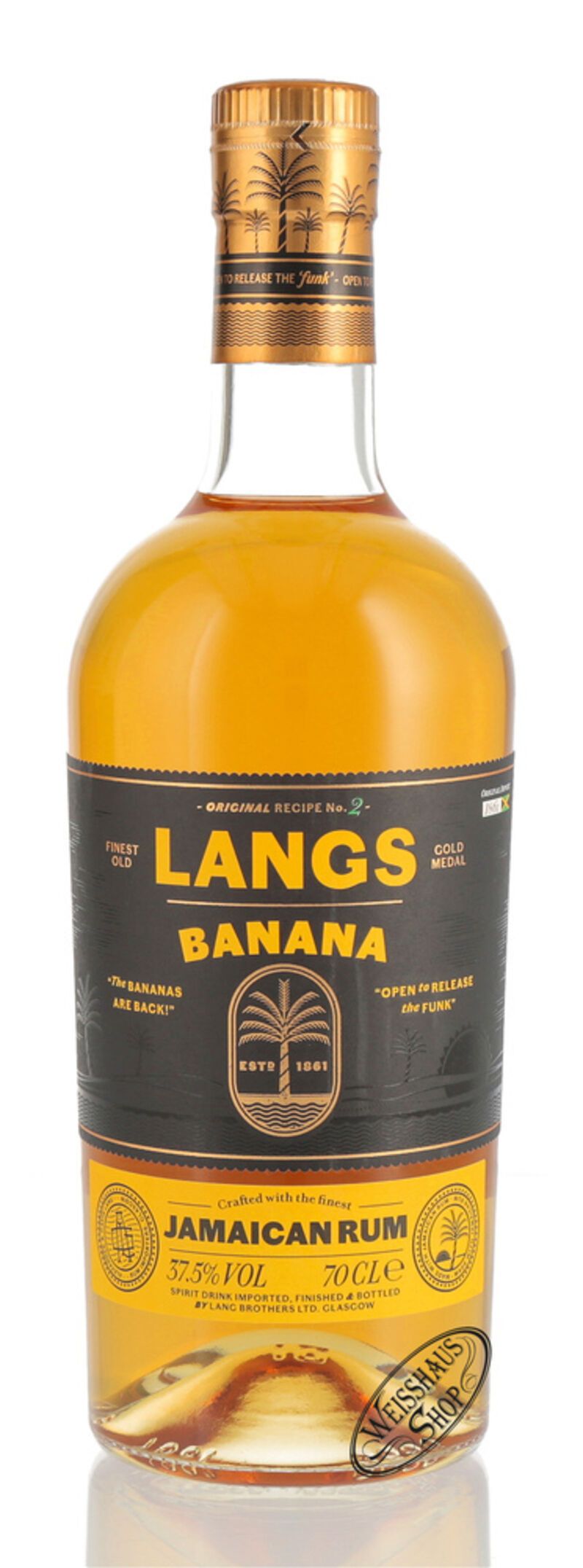 Langs Banana Infused Jamaican Rum 37,5% vol. 0,70l Langs Banana Infused Jamaican Rum 37,5% vol. 0,70l
