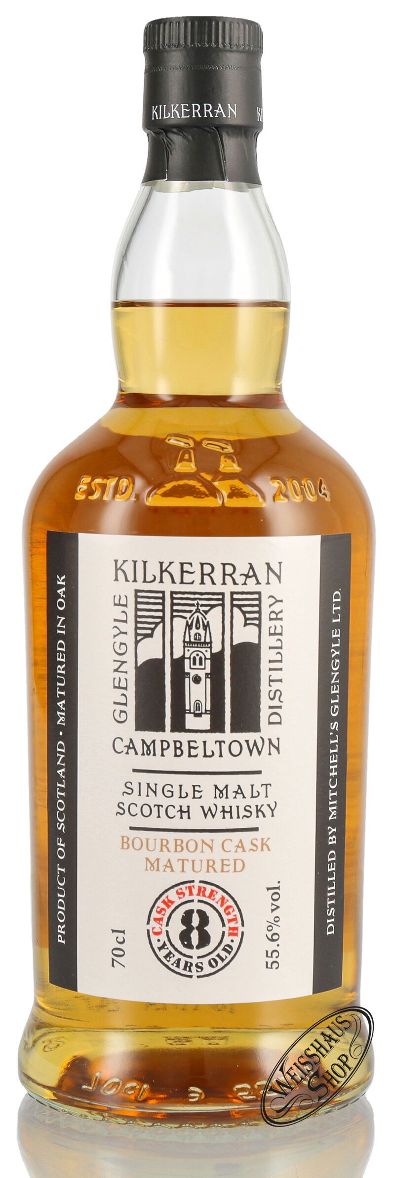 Kilkerran 8 YO Bourbon Cask Whisky 55,6% vol. 0,70l Kilkerran 8 YO Bourbon Cask Whisky 55,6% vol. 0,70l