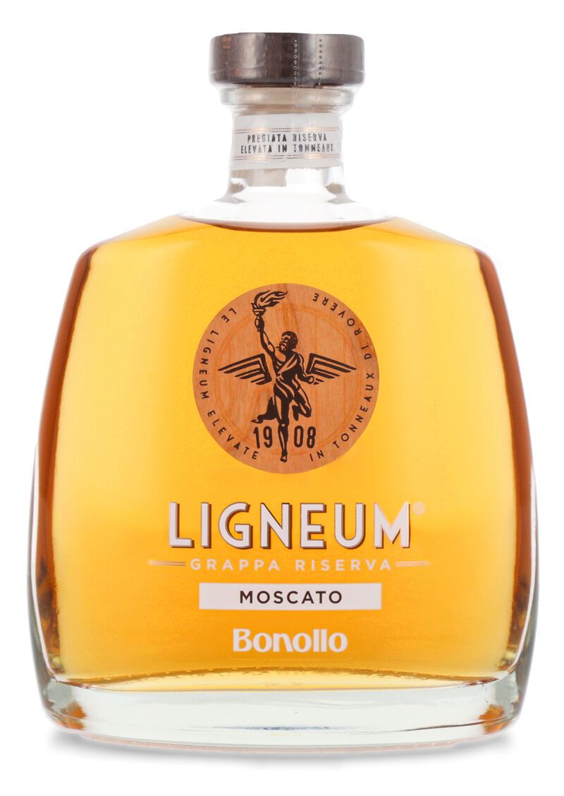 Bonollo Grappa of Ligneum Moscato 42% vol. 0,70l B-Ware