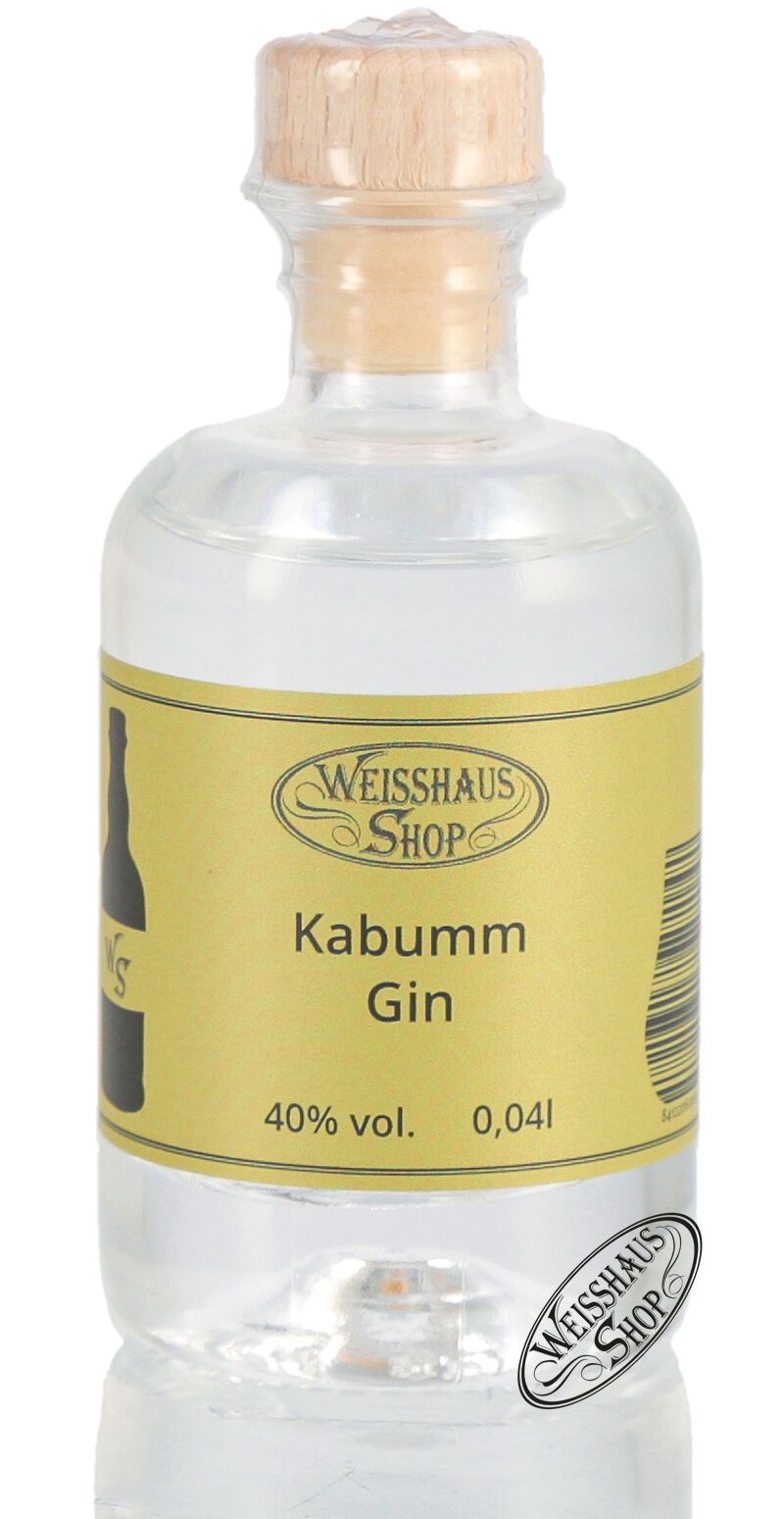 Kabumm Gin 40% vol. 0,04l Weisshaus Sample Kabumm Gin 40% vol. 0,04l Weisshaus Sample