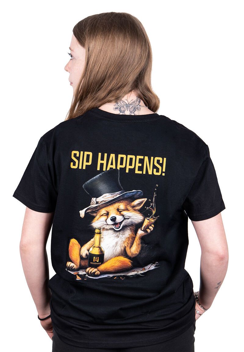 Weisshaus Sip Happens T-Shirt Black XL
