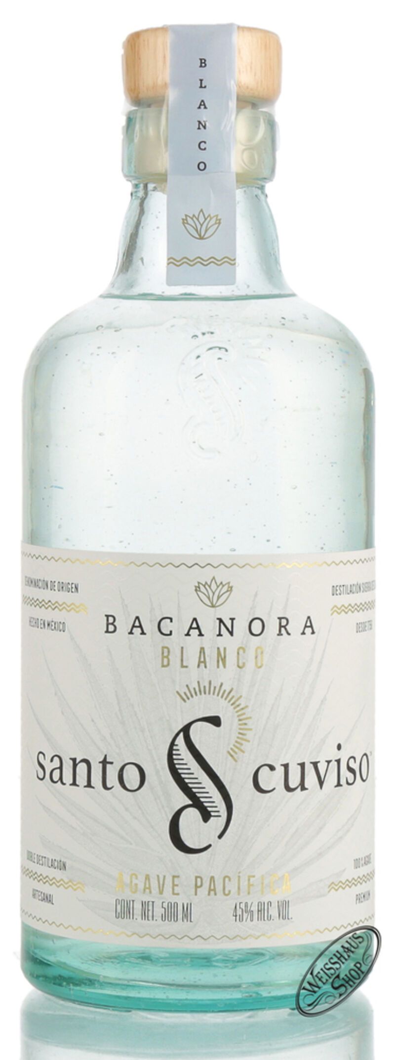Santo Cuviso Bacanora Blanco 45% vol. 0,50l Santo Cuviso Bacanora Blanco 45% vol. 0,50l