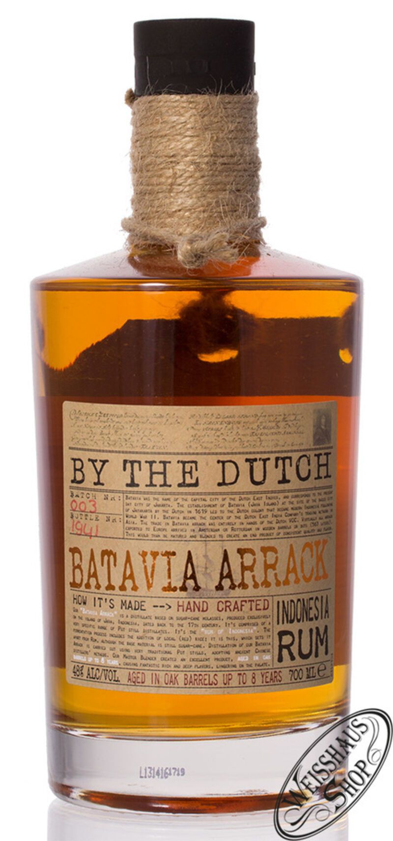 By the Dutch Batavia Arrack 48% vol. 0,70l