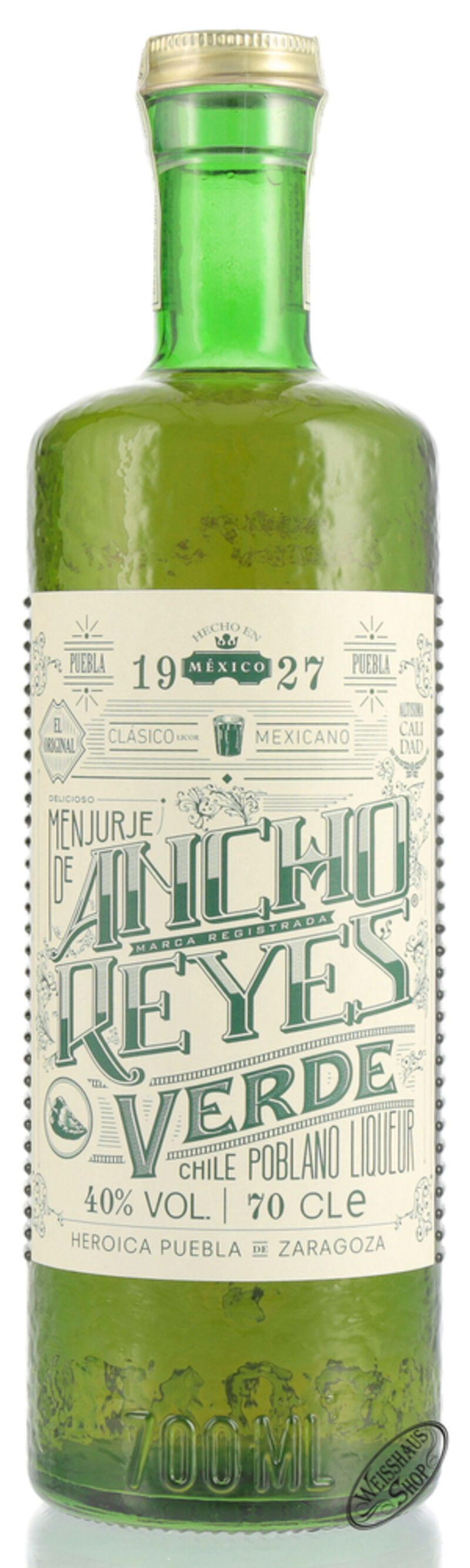 Ancho Reyes Verde Chile Poblano Likör 40% vol. 0,70l Ancho Reyes Verde Chile Poblano Likör 40% vol. 0,70l
