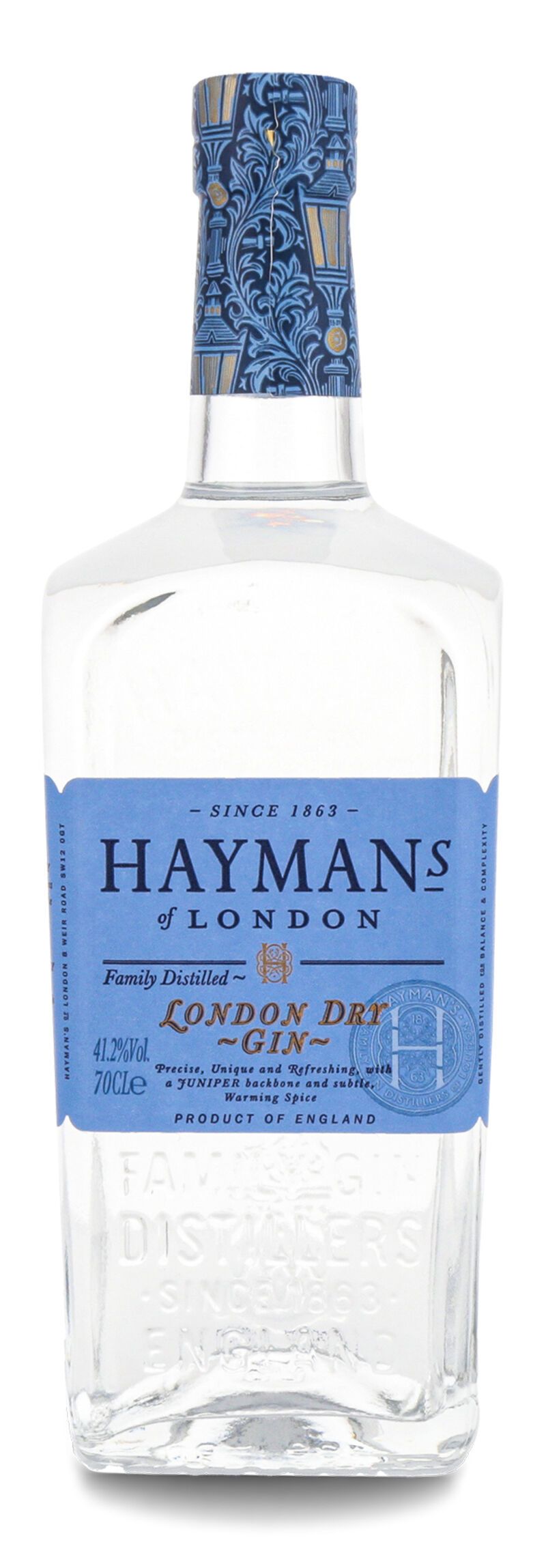 Hayman's London Dry Gin 41,2% vol. 0,70l Hayman's London Dry Gin 41,2% vol. 0,70l