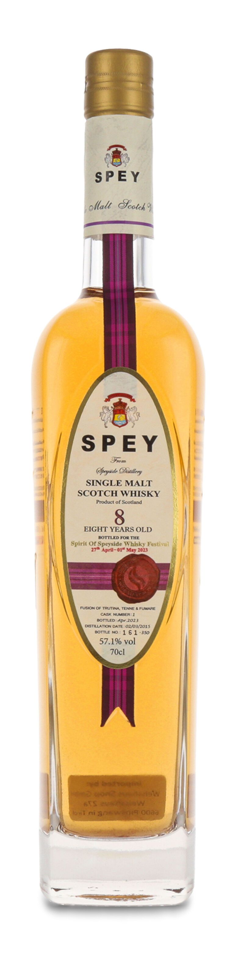 Spey Spirit of Speyside Whisky Festival 2023 Limited Edition Whisky 57,1% vol. 0,70l