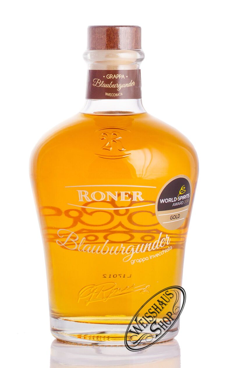 Roner Grappa Blauburgunder 40% vol. 0,70l B-Ware