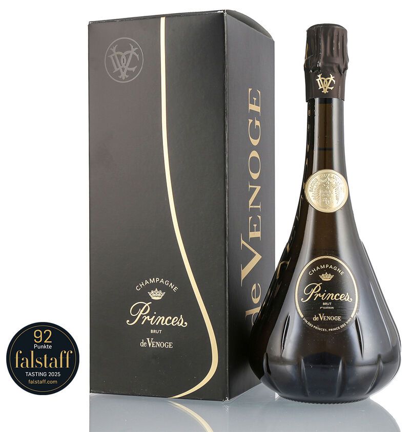 De Venoge Princes Champagner Brut N.V. 12% vol. 0,75l Geschenkkarton B-Ware