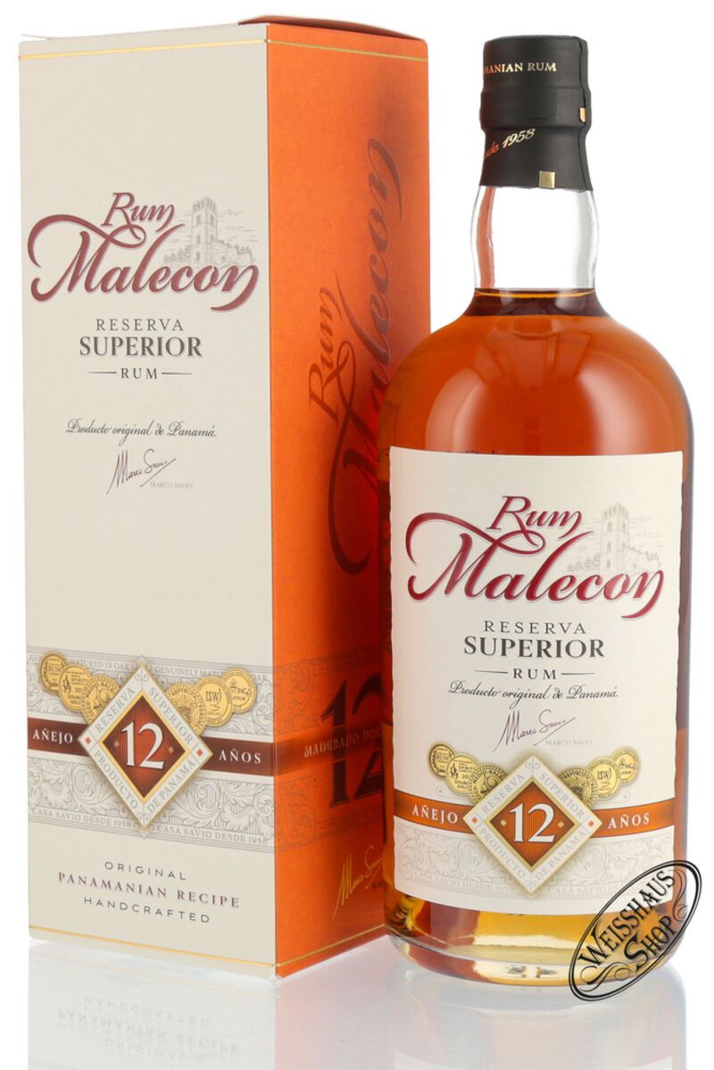 Malecon Reserva Superior 12 Anos 40% vol. 0,70l Malecon Reserva Superior 12 Anos 40% vol. 0,70l