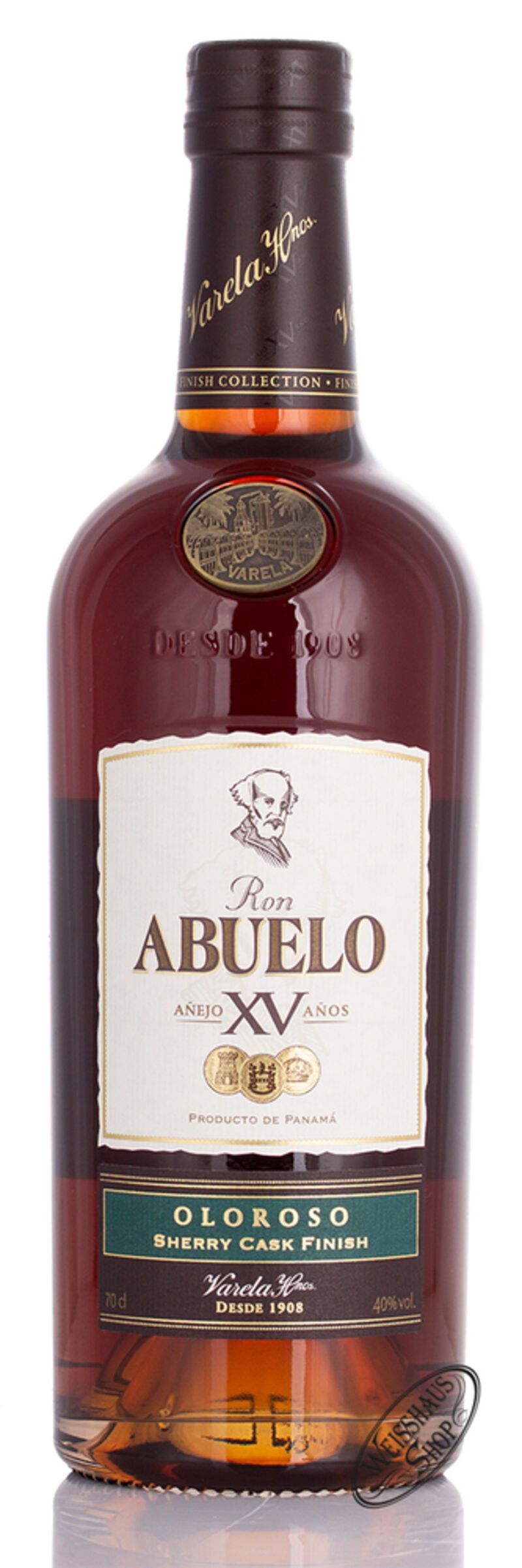 Ron Abuelo XV Oloroso Sherry Finish Rum 40% vol. 0,70l