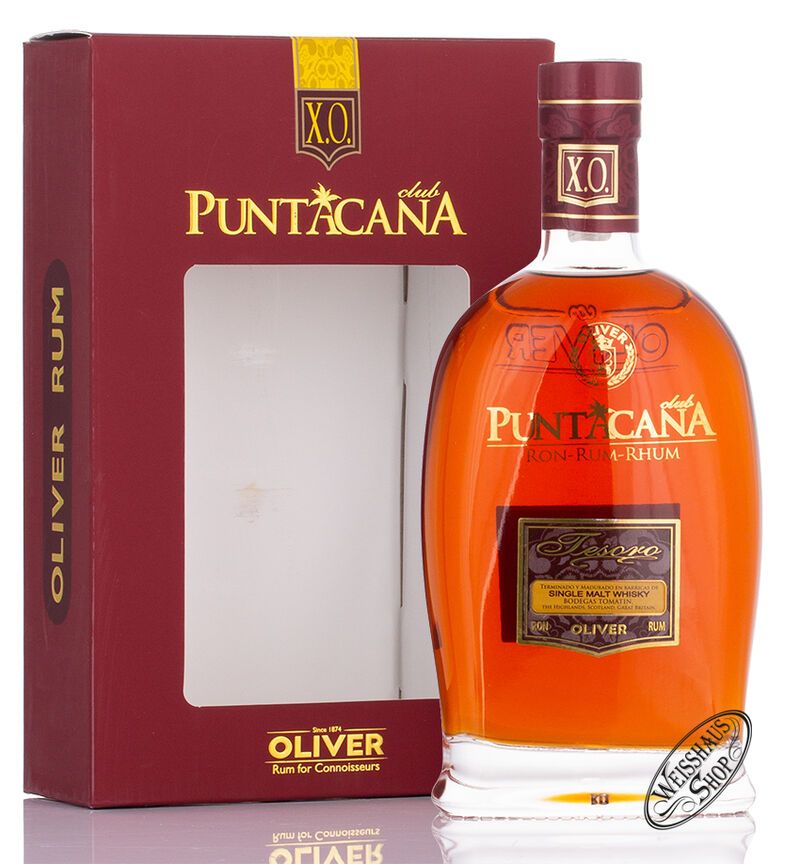 Puntacana Tesoro 15 YO Rum Malt Whisky Finish 38% vol. 0,70l Puntacana Tesoro 15 YO Rum Malt Whisky Finish 38% vol. 0,70l