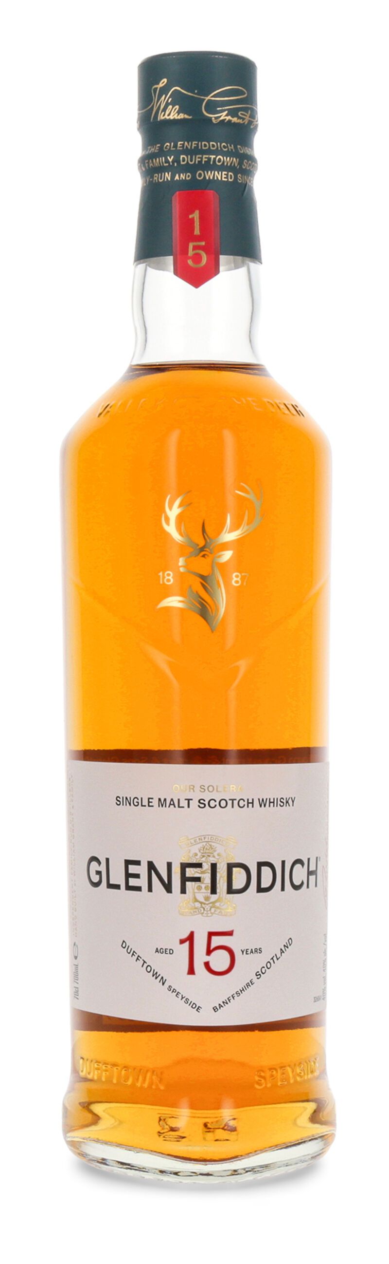 Glenfiddich 15 YO Single Malt Whisky 40% vol. 0,70l B-Ware