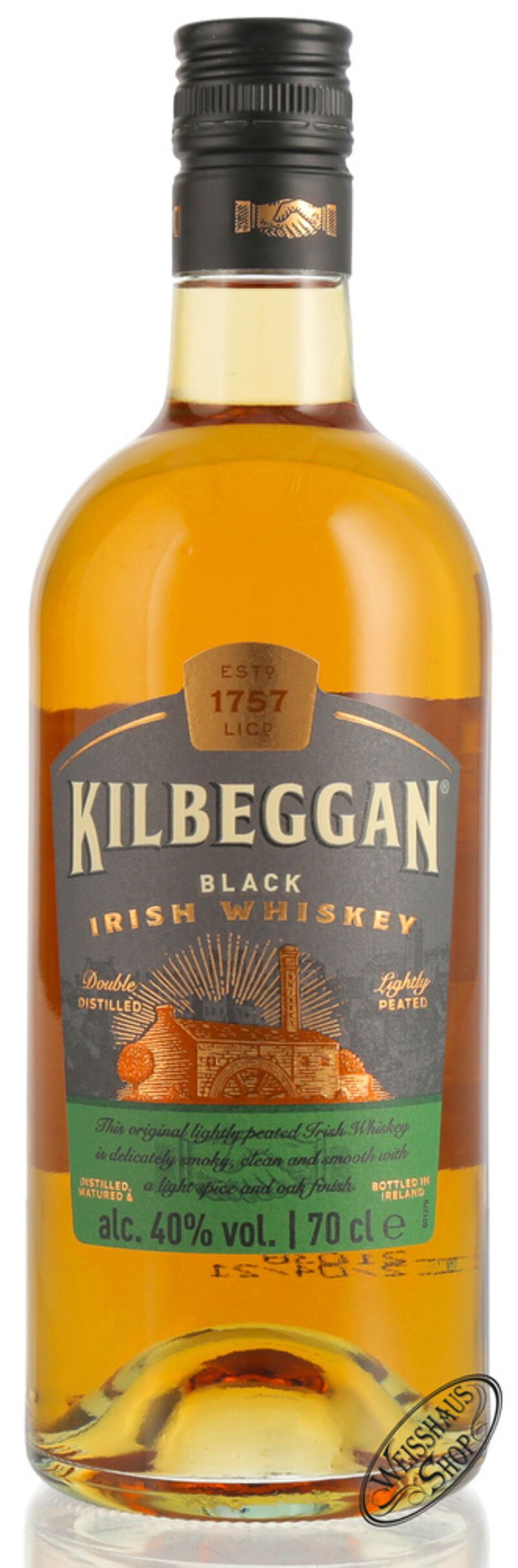 Kilbeggan Black Irish Whiskey 40% vol. 0,70l Kilbeggan Black Irish Whiskey 40% vol. 0,70l