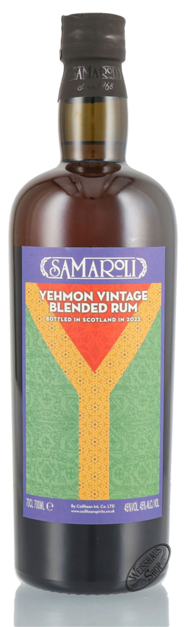 Samaroli Yehmon Vintage Blended Rum 45% vol. 0,70l