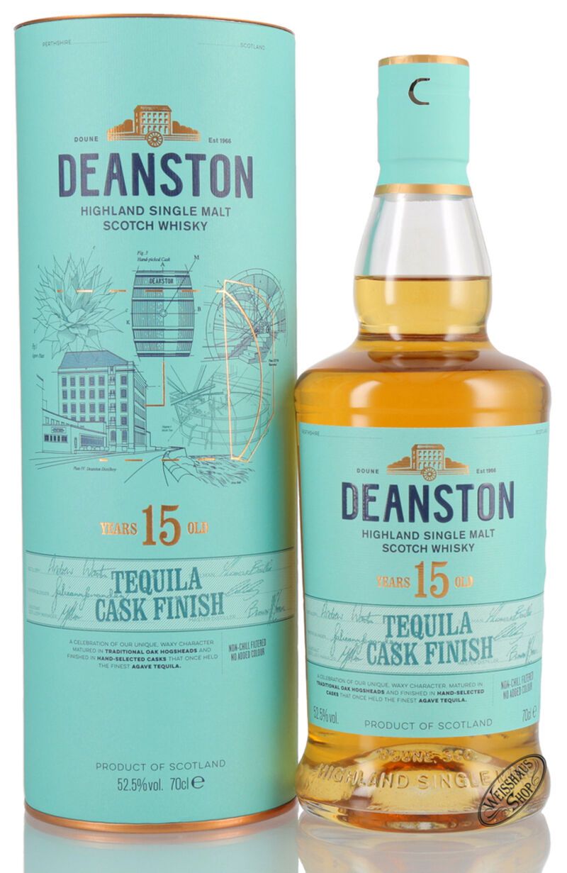Deanston 15 YO Tequila Cask Finish Whisky 52,5% vol. 0,70l Deanston 15 YO Tequila Cask Finish Whisky 52,5% vol. 0,70l