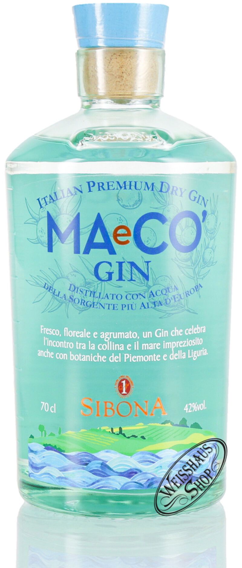 Sibona MAeCO' Gin 42% vol. 0,70l Sibona MAeCO' Gin 42% vol. 0,70l