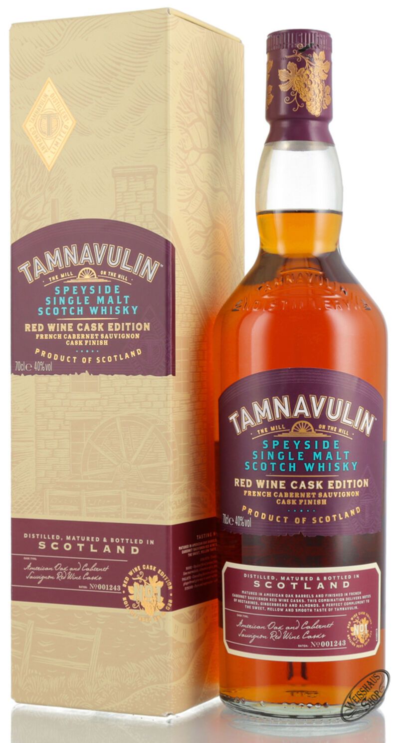 Tamnavulin French Cabernet Sauvignon Finish Whisky 40% vol. 0,70l Tamnavulin French Cabernet Sauvignon Finish Whisky 40% vol. 0,70l