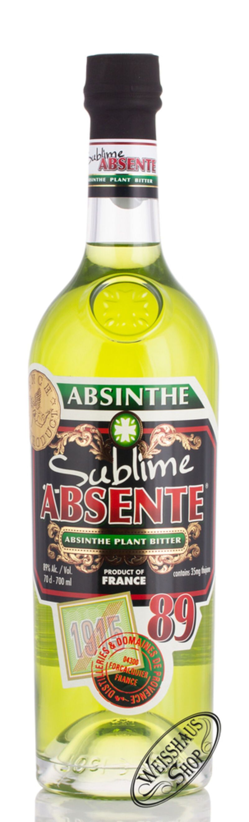 Sublime Absente Absinthe 89% vol. 0,70l Sublime Absente Absinthe 89% vol. 0,70l