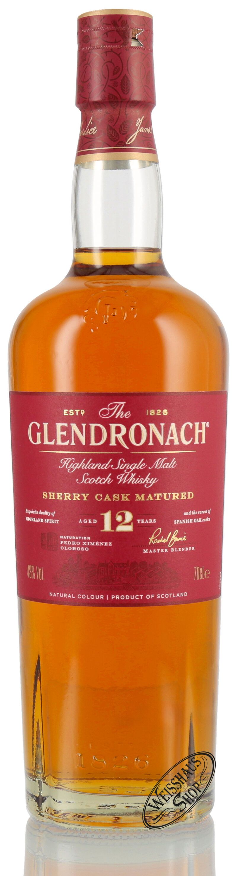 Glendronach 12 YO Original Whisky 43% vol. 0,70l B-Ware