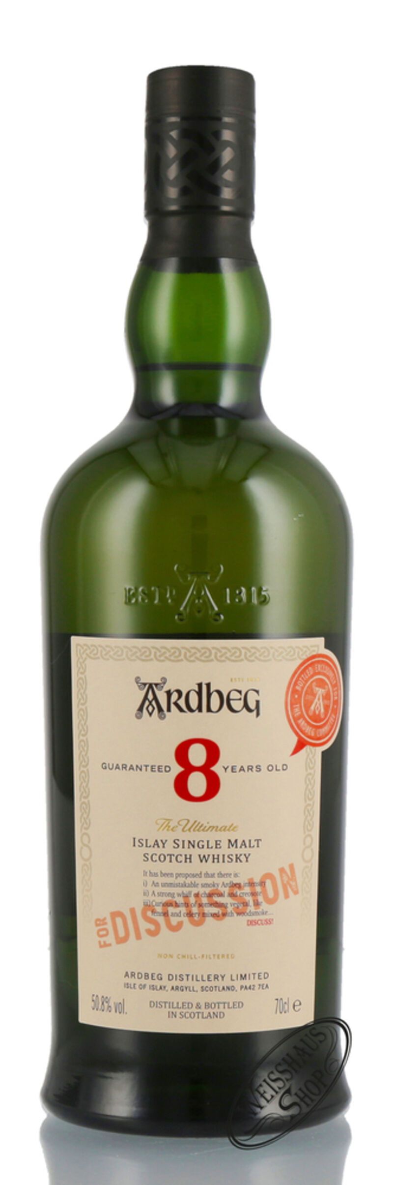 Ardbeg 8 YO For Discussion Committee Release Whisky 50,8% vol. 0,70l Ardbeg 8 YO For Discussion Committee Release Whisky 50,8% vol. 0,70l