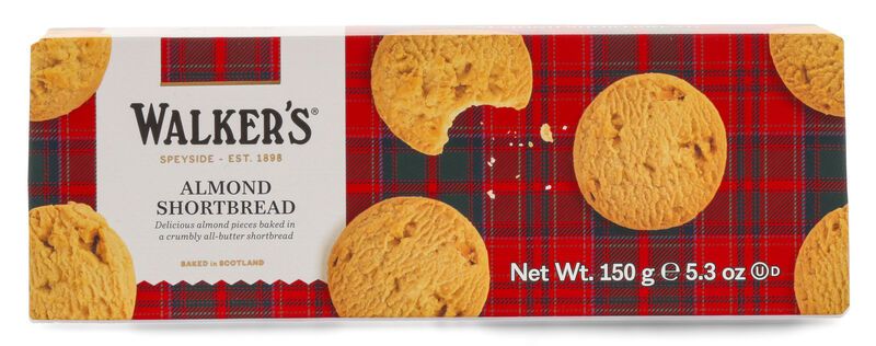 Walkers Almond Shortbread 150g