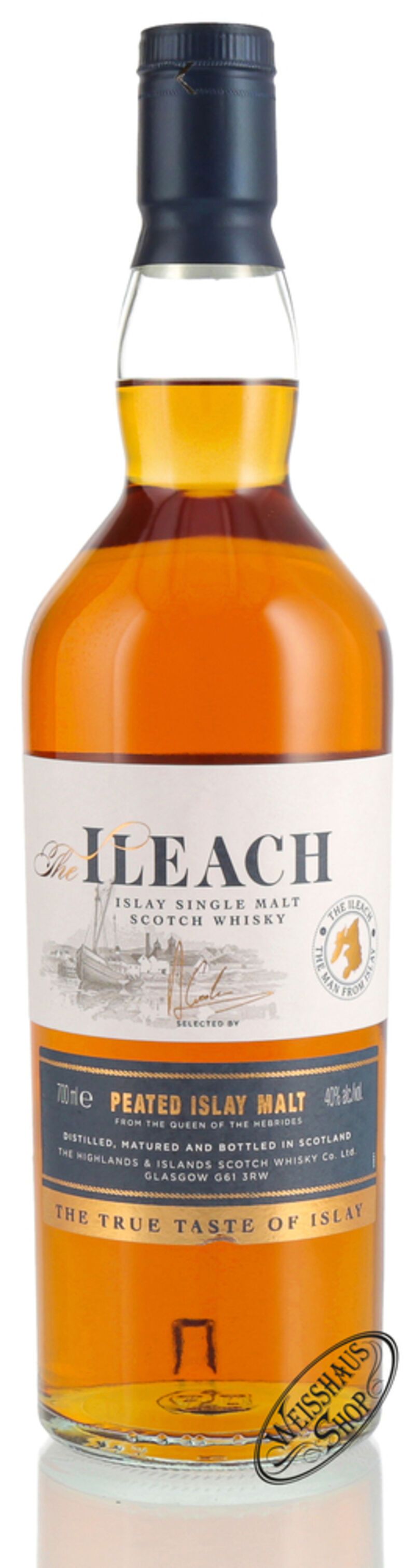 The Ileach Islay Single Malt Whisky 40% vol. 0,70l The Ileach Islay Single Malt Whisky 40% vol. 0,70l