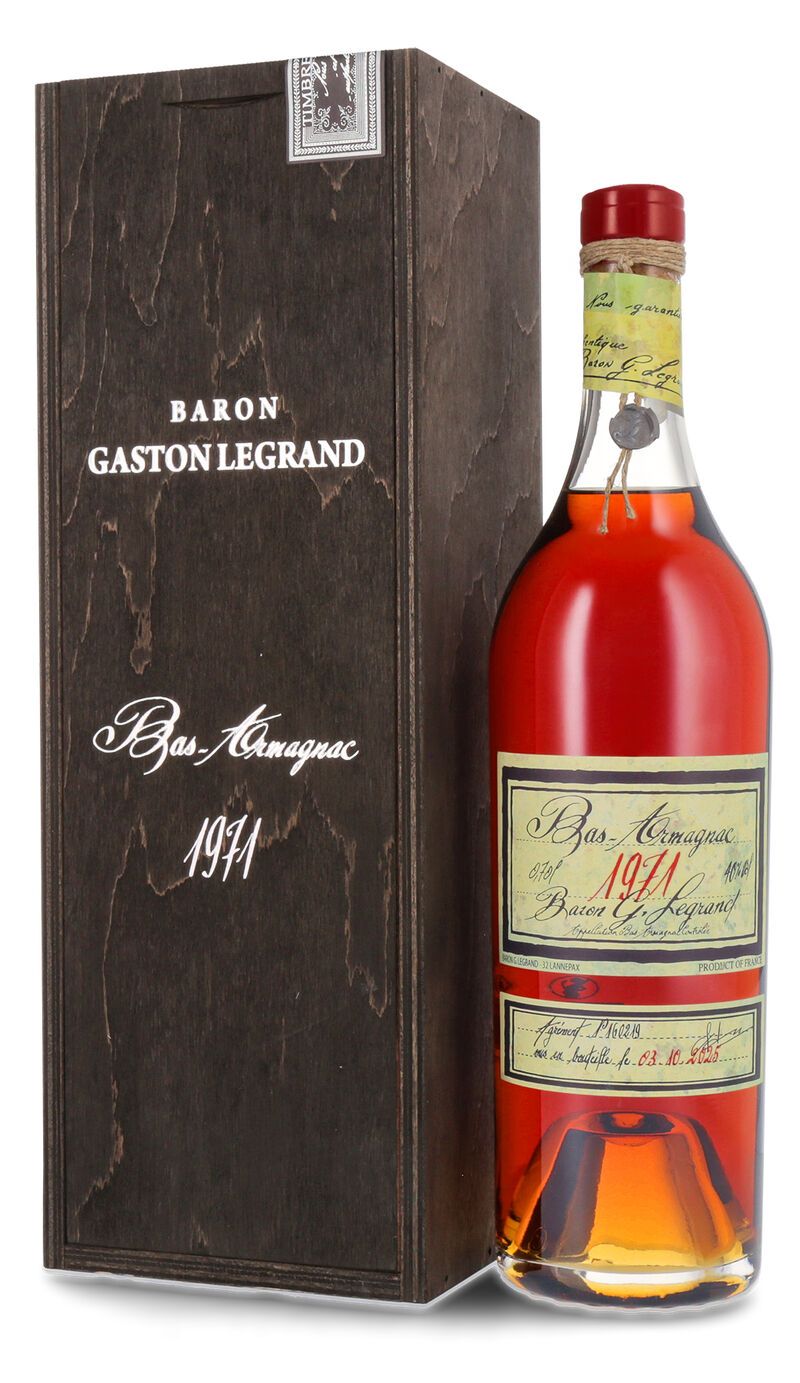 Lhéraud Baron Gaston Legrand 1971 Bas Armagnac 40% vol. 0,70l