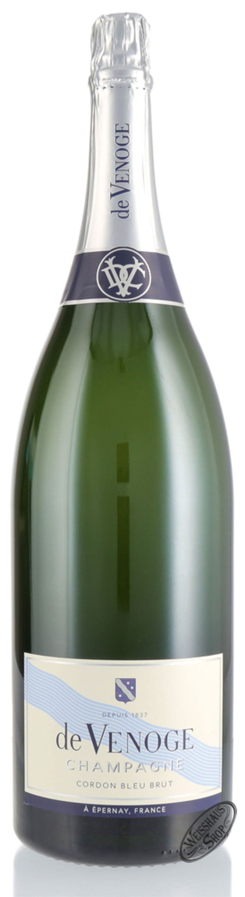 De Venoge Champagner Cordon Bleu Brut 12% vol. 6,0l Methusalem De Venoge Champagner Cordon Bleu Brut 12% vol. 6,0l Methusalem