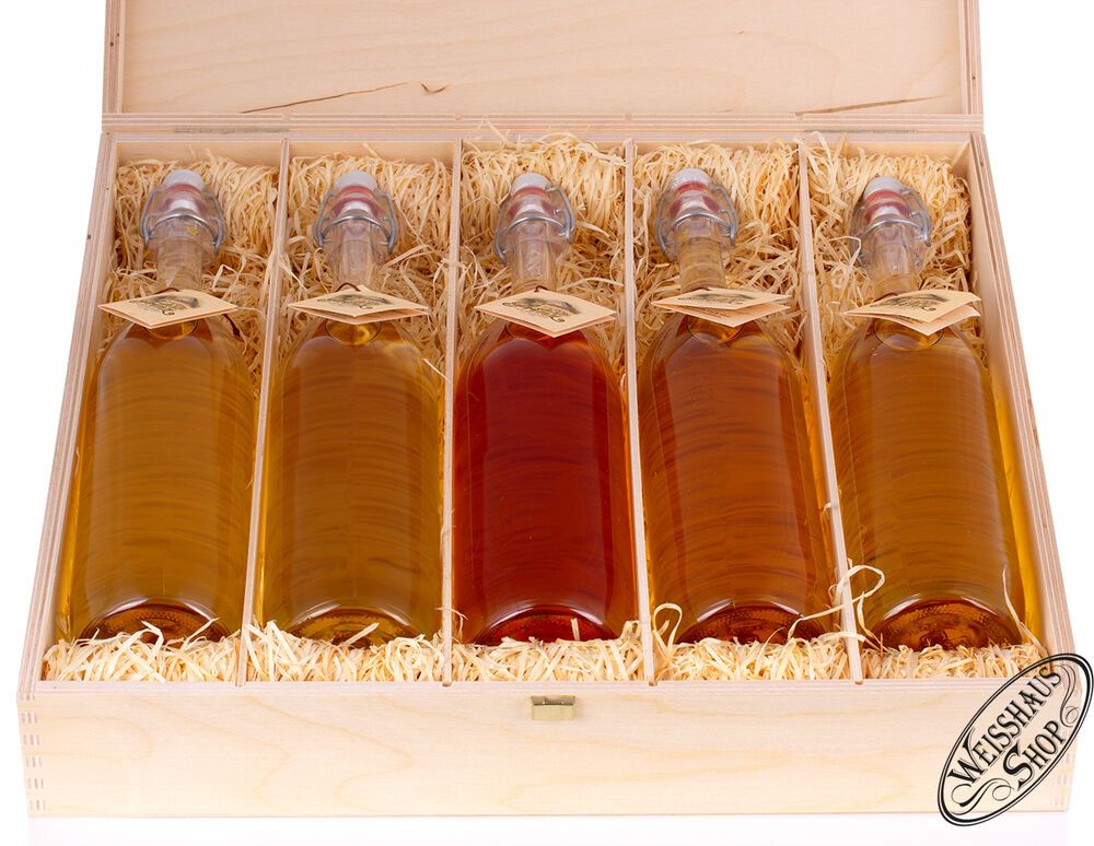 Prinz Geschenk-Set "Schätze aus dem Holzfass" 41% vol. 5 x 0,50l